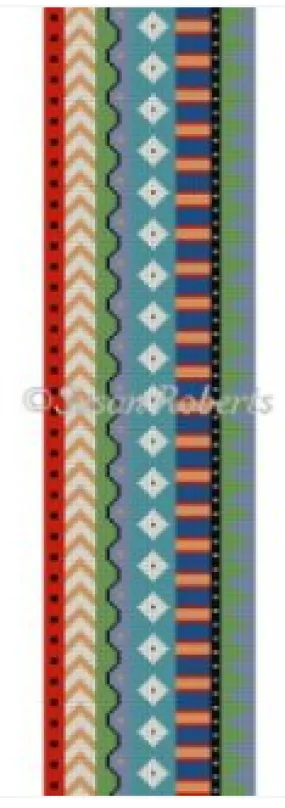 0653 Geo Stripe 2 Eyeglass Case