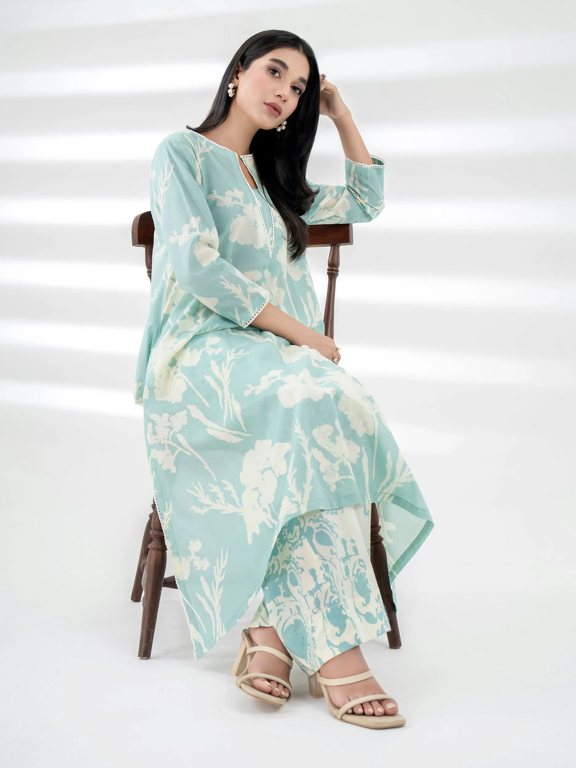 2 Piece Lawn Suit-Printed (Unstitched)