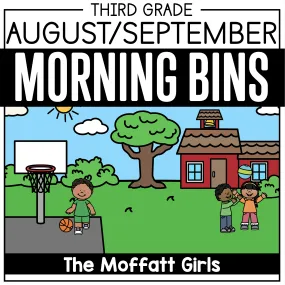 3rd Grade Back to School Morning Bins | Printable Classroom Resource | The Moffatt Girls