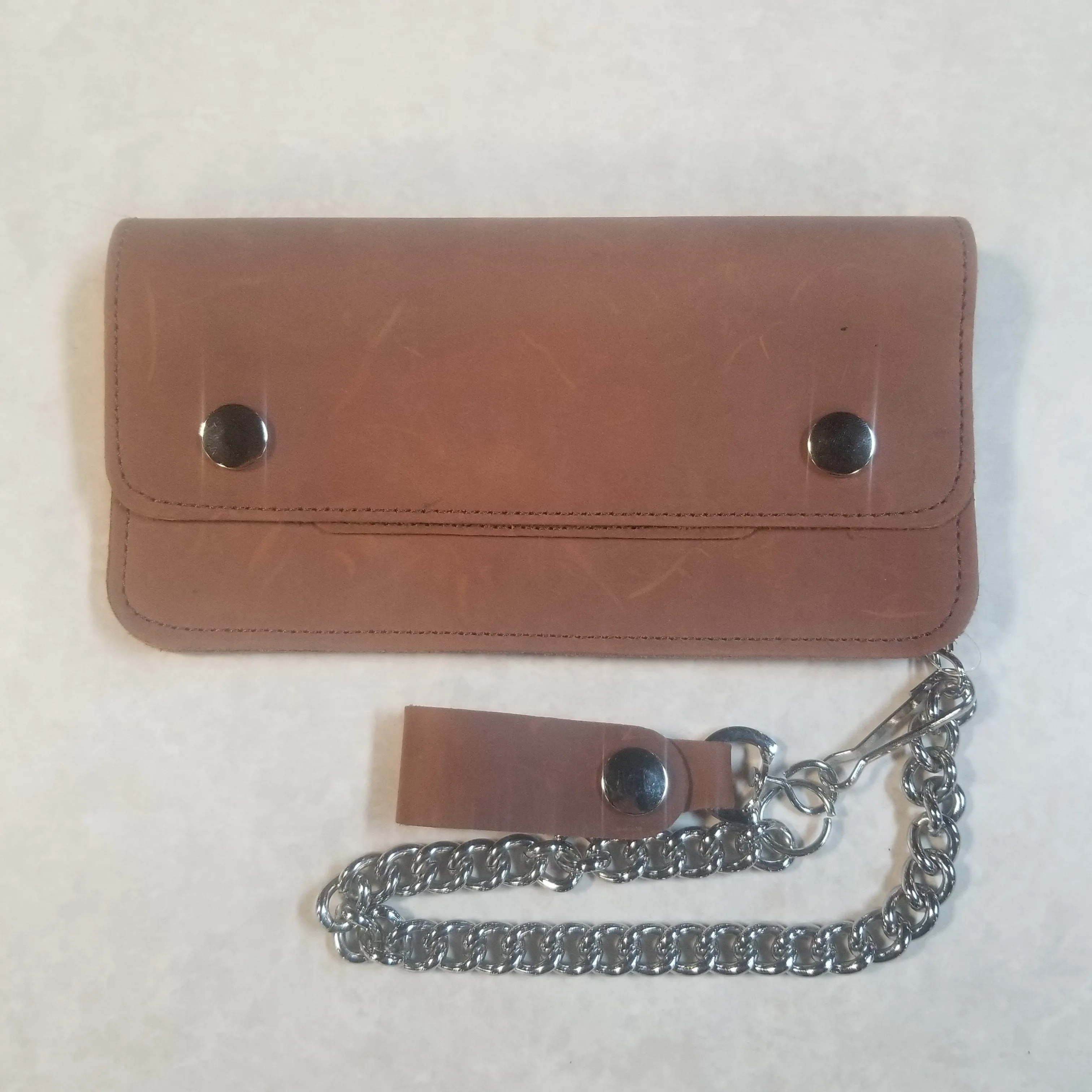 8" Trucker Wallet Brown