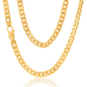 9ct Gorgeous Yellow Gold Copper Filled Curb Chain