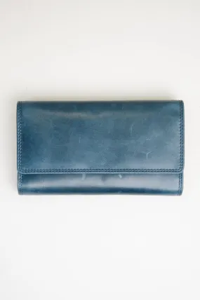 Adrian Klis 105 Ladies Wallet, Blue, Leather