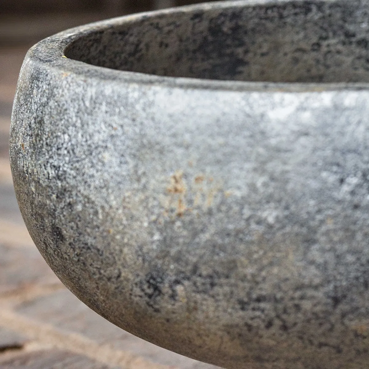 Aged Black Terracotta Decorative Bowl