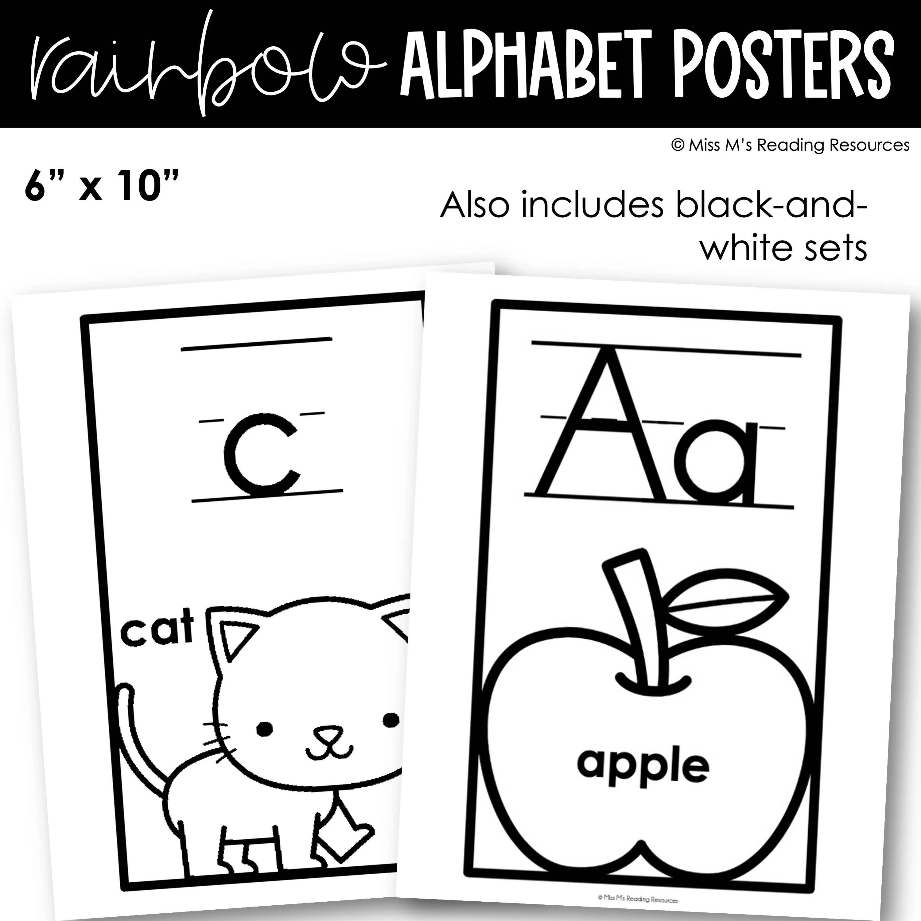 Alphabet Cards Letter Formation Posters | Printable Classroom Resource | Miss M's Reading Reading Resources