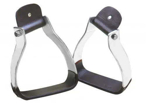 Angled Aluminum W/Twisted Neck Stirrups