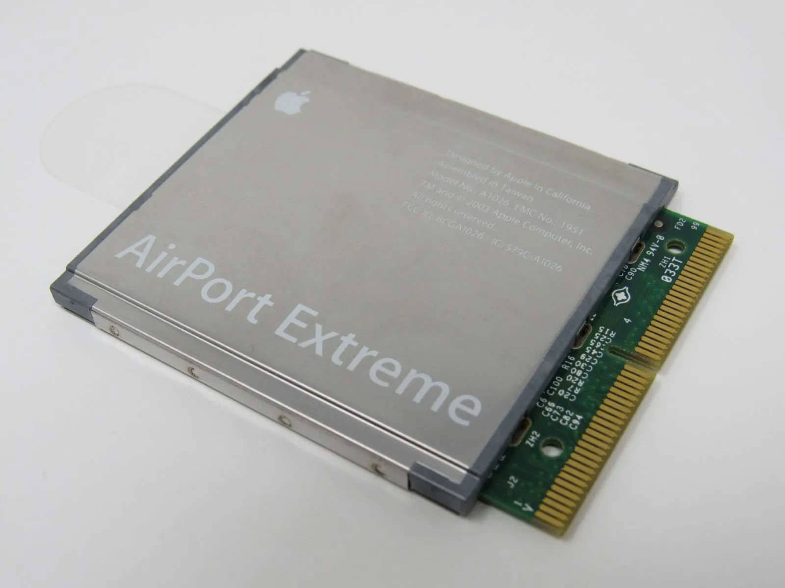 Apple Airport Extreme Wireless Card S/N HS30669NN6SA AP-ID 000393E9578C A1026 -- Used