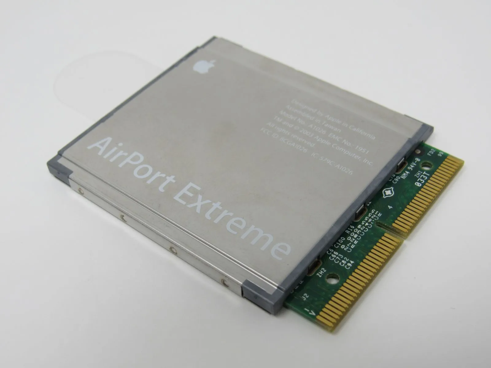 Apple Airport Extreme Wireless Card S/N HS30669NN6SA AP-ID 000393E9578C A1026 -- Used