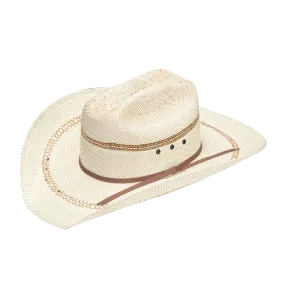 Ariat Children's Straw Hat With Golden Brown Hatband Cowboy Hat A73004