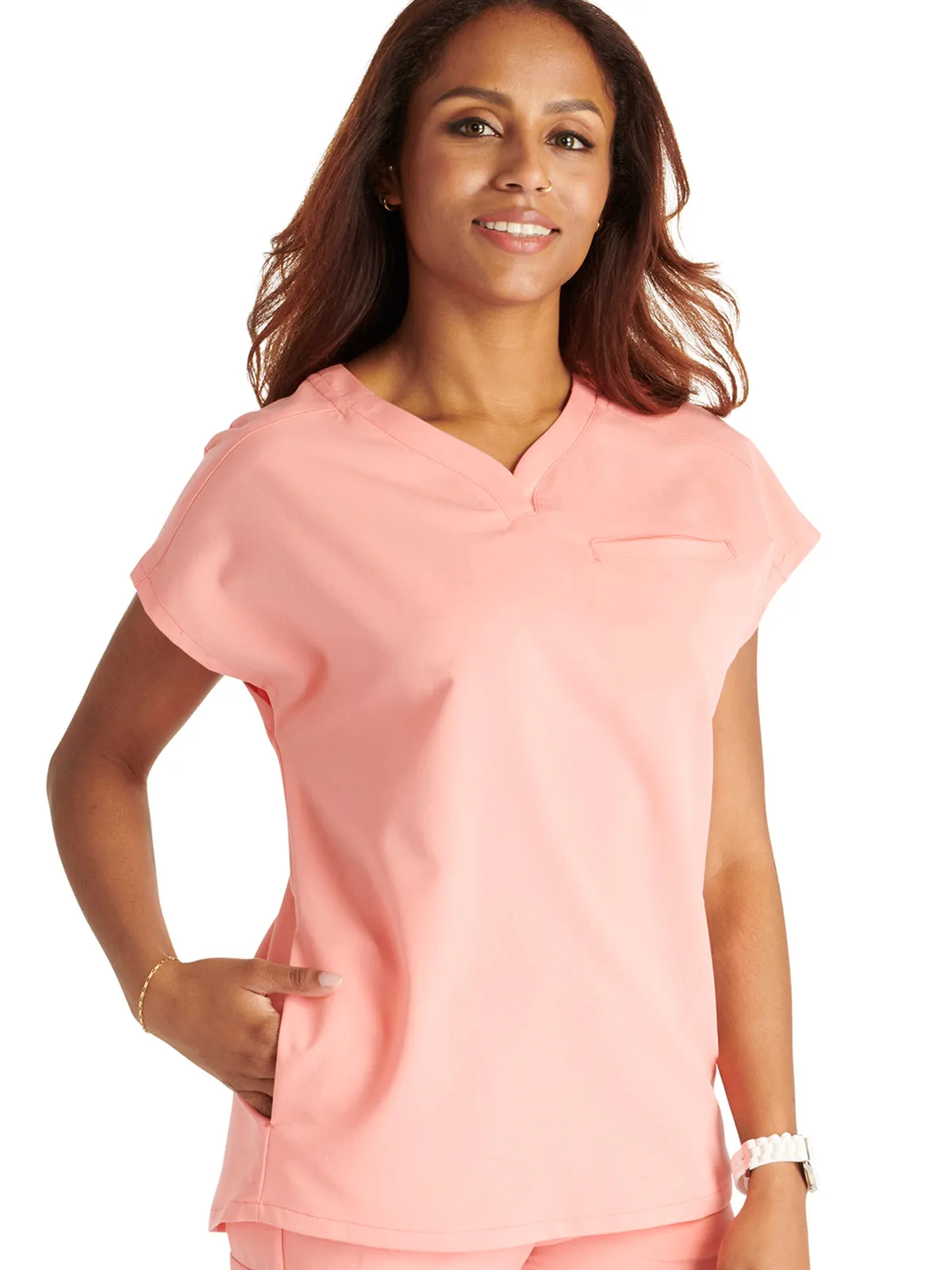 Atmos - Women's V-Neck Dolman Sleeve Scrub Top