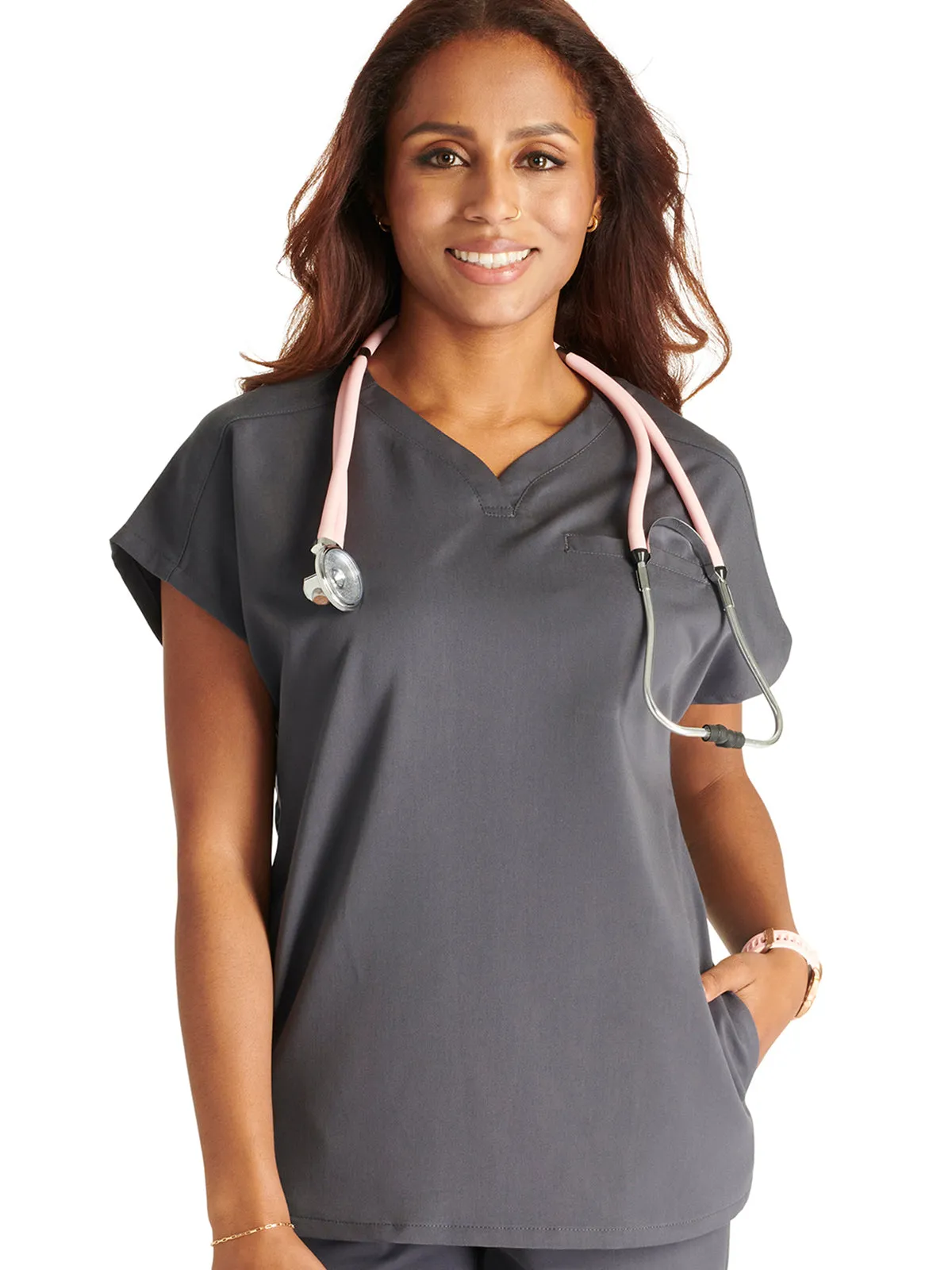 Atmos - Women's V-Neck Dolman Sleeve Scrub Top