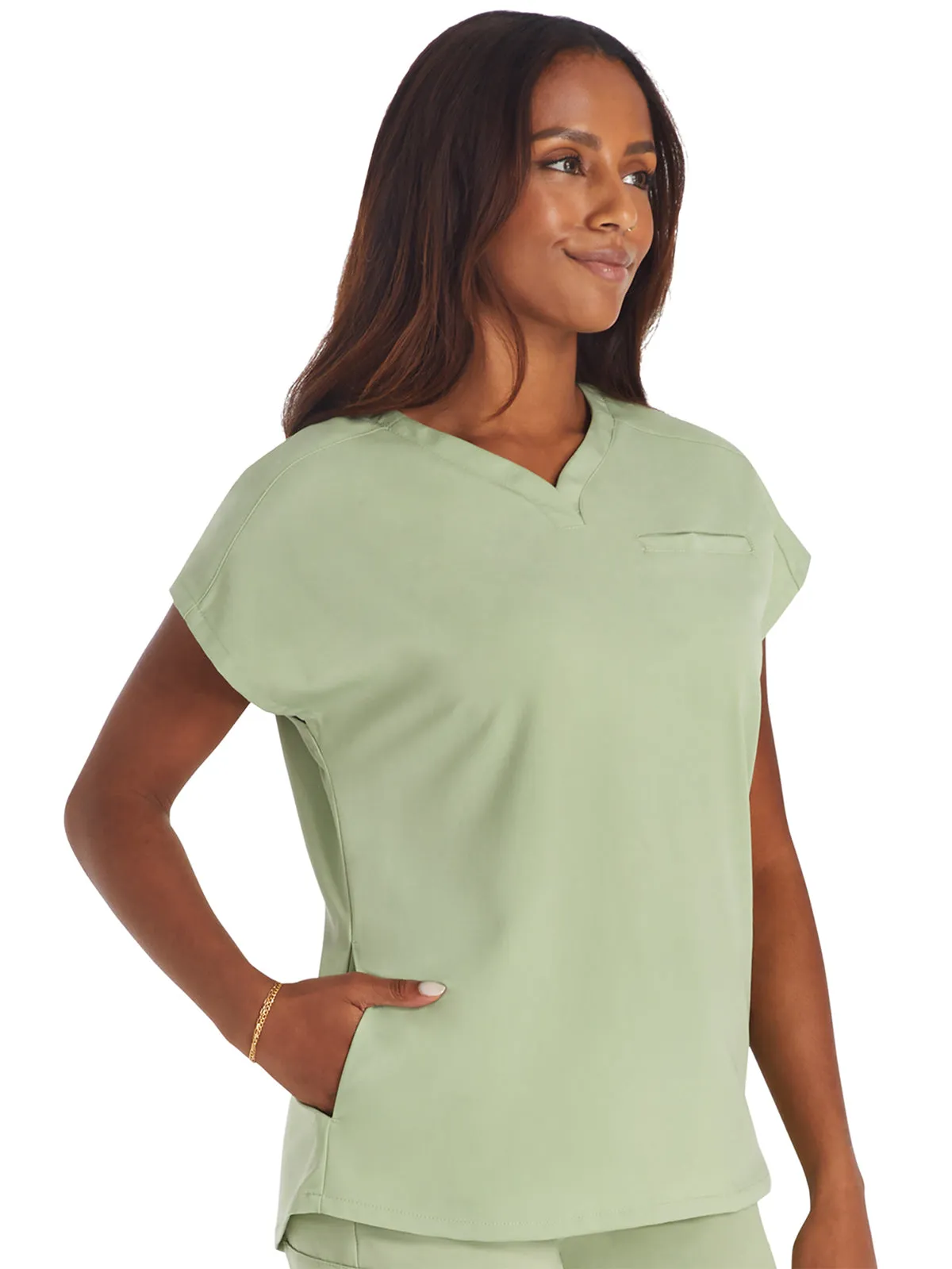 Atmos - Women's V-Neck Dolman Sleeve Scrub Top