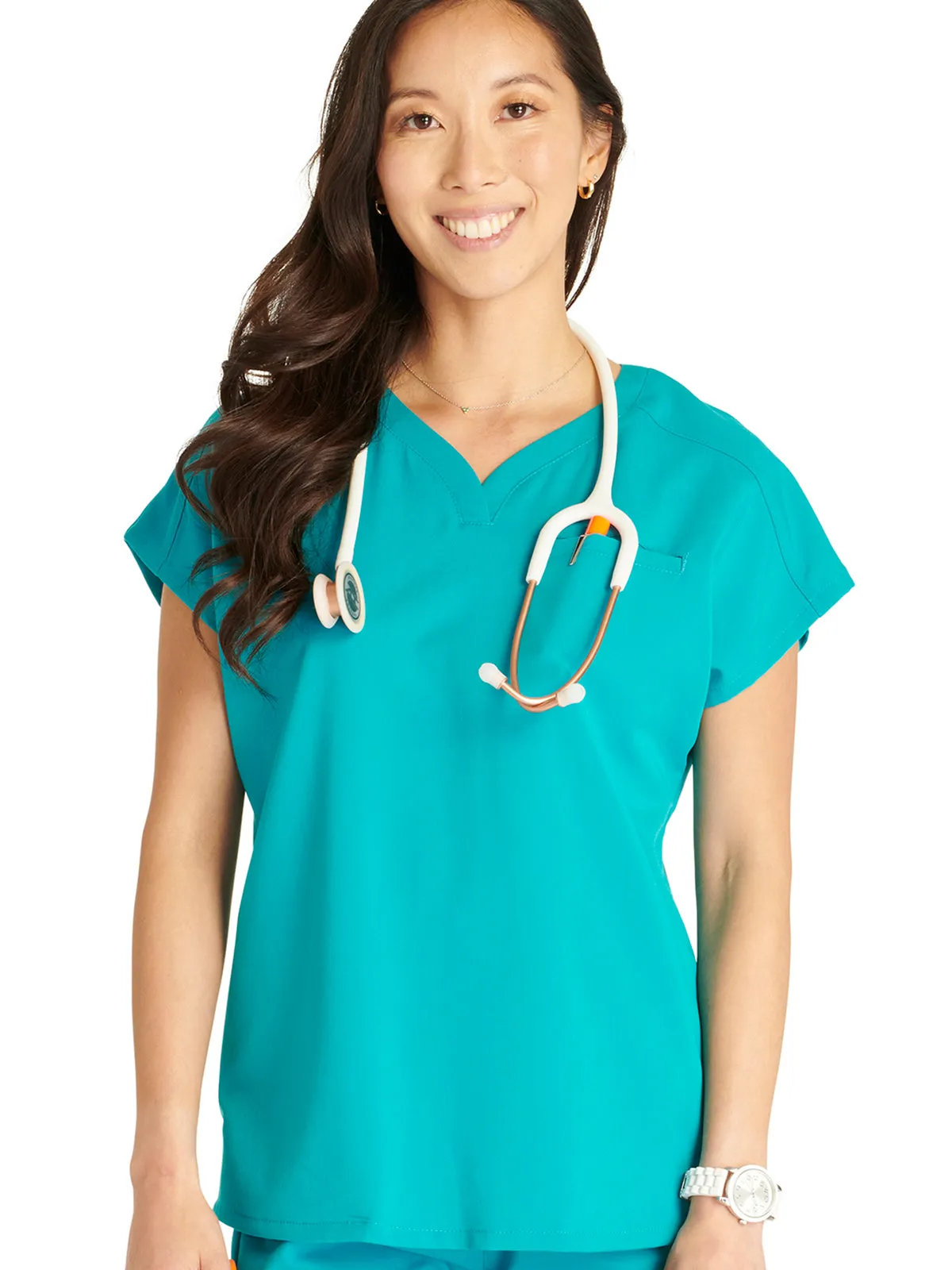 Atmos - Women's V-Neck Dolman Sleeve Scrub Top