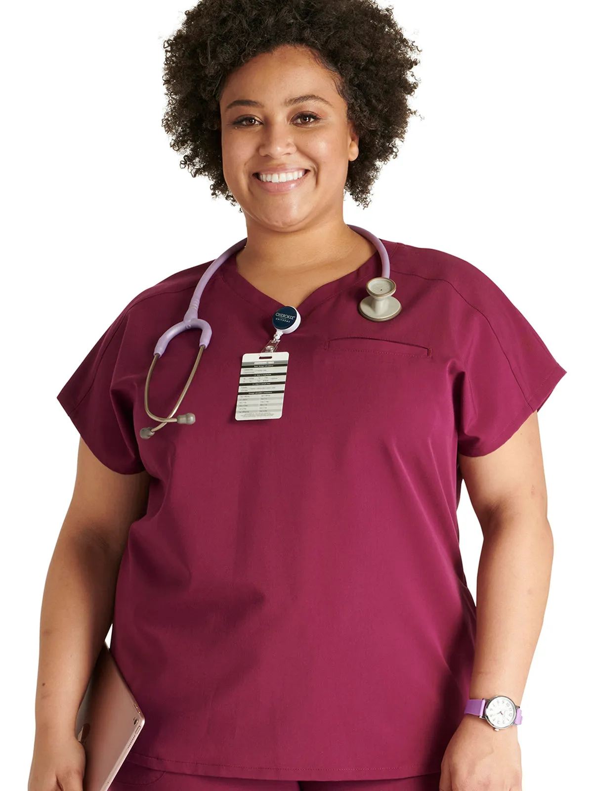 Atmos - Women's V-Neck Dolman Sleeve Scrub Top