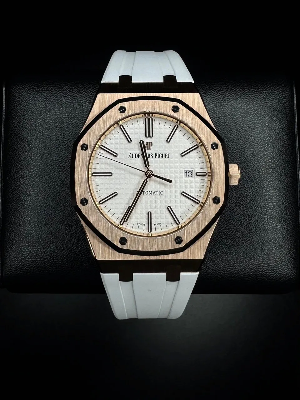 Audemars Piguet Royal Oak Rose Gold White Dial Watch 15400OR.OO.D088CR.01 - 2018