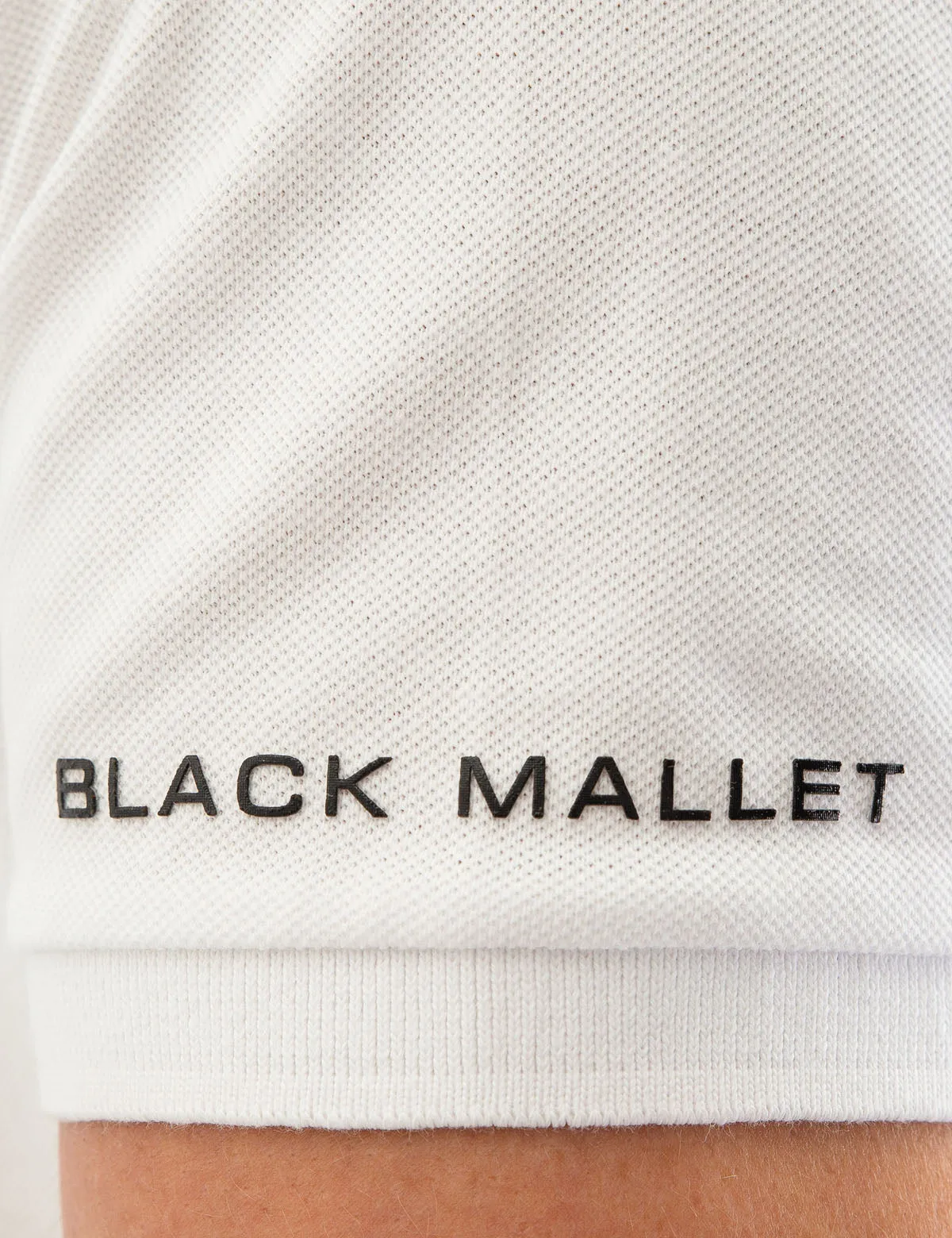 BLACK MALLET USPA CHEST LOGO POLO SHIRT