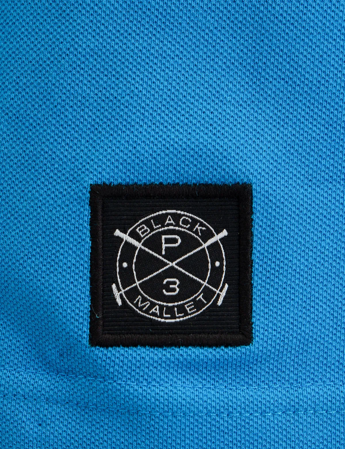 BLACK MALLET USPA CHEST LOGO POLO SHIRT