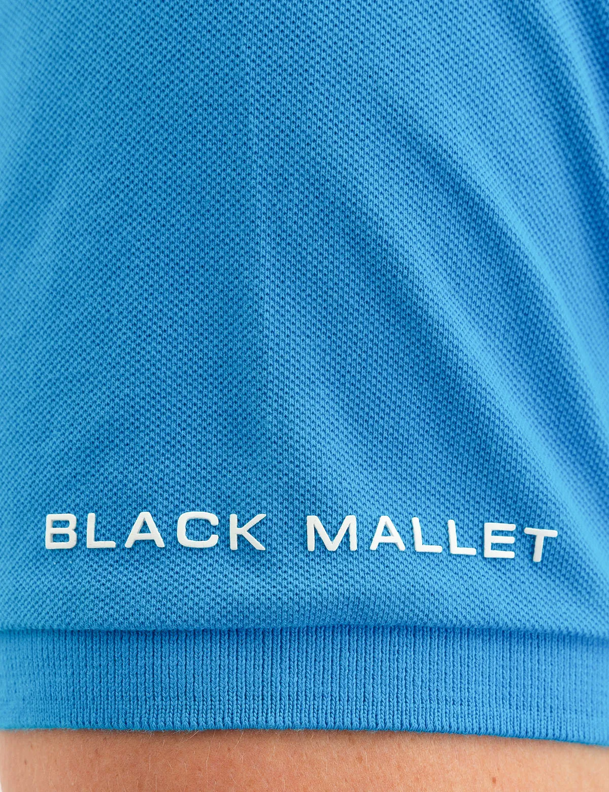 BLACK MALLET USPA CHEST LOGO POLO SHIRT