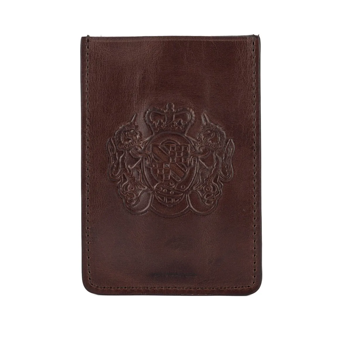 Brown Card Holder with Clip