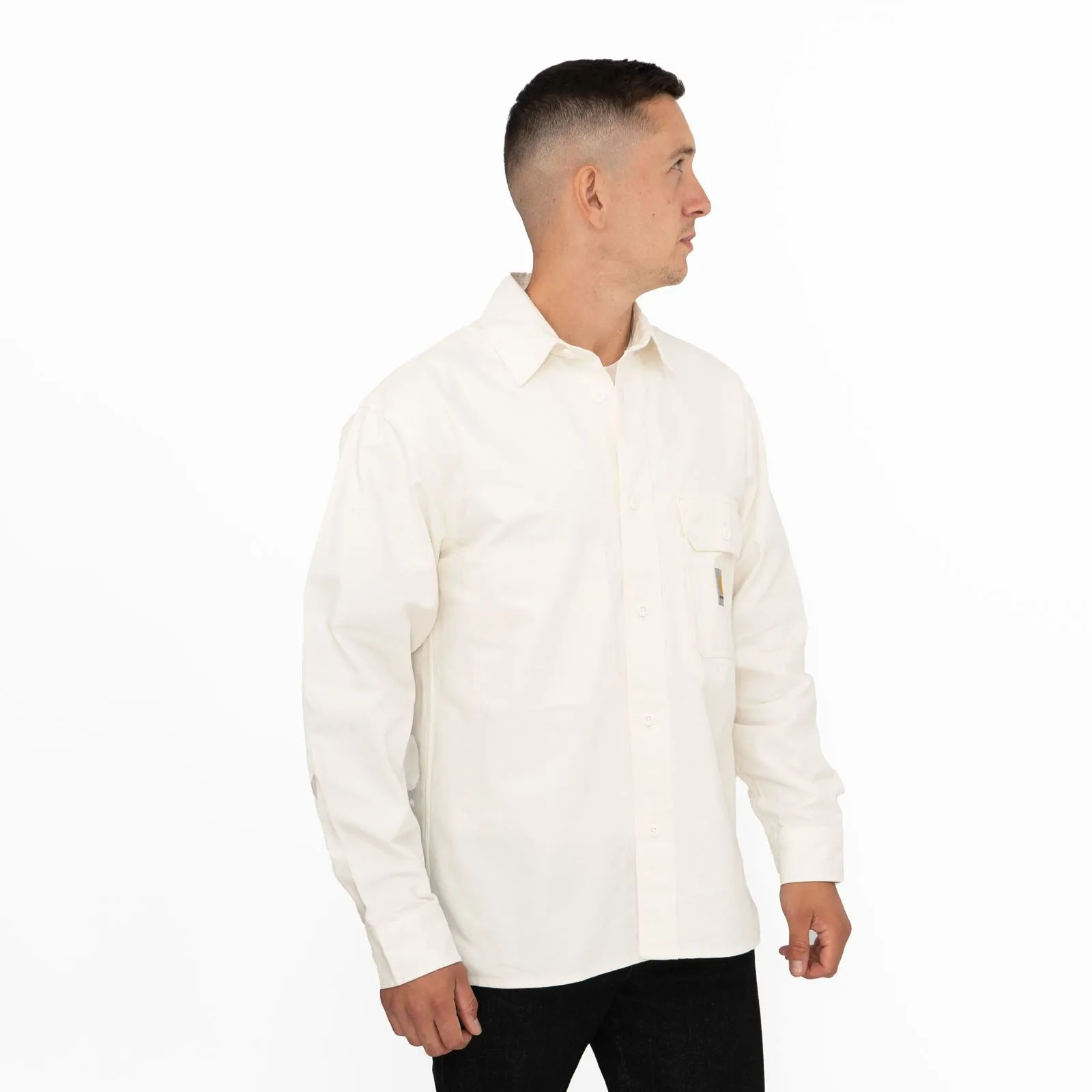 Carhartt WIP Mens White Reno Overshirt Long Sleeve Shirts