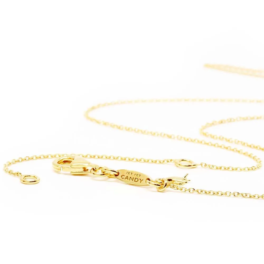 Classic Chain Charm Necklace, Gold