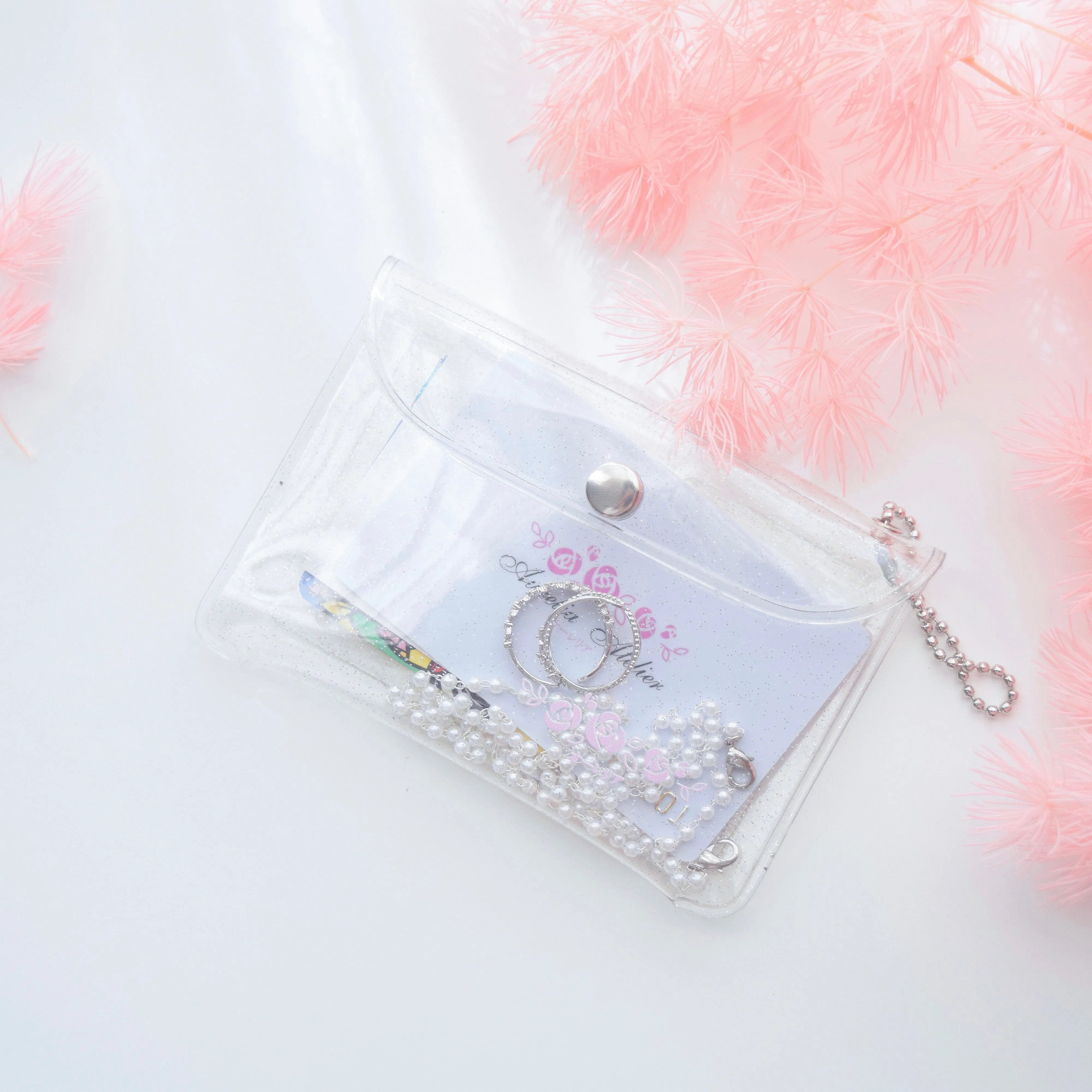 Clear Coin Card Wallet Purse