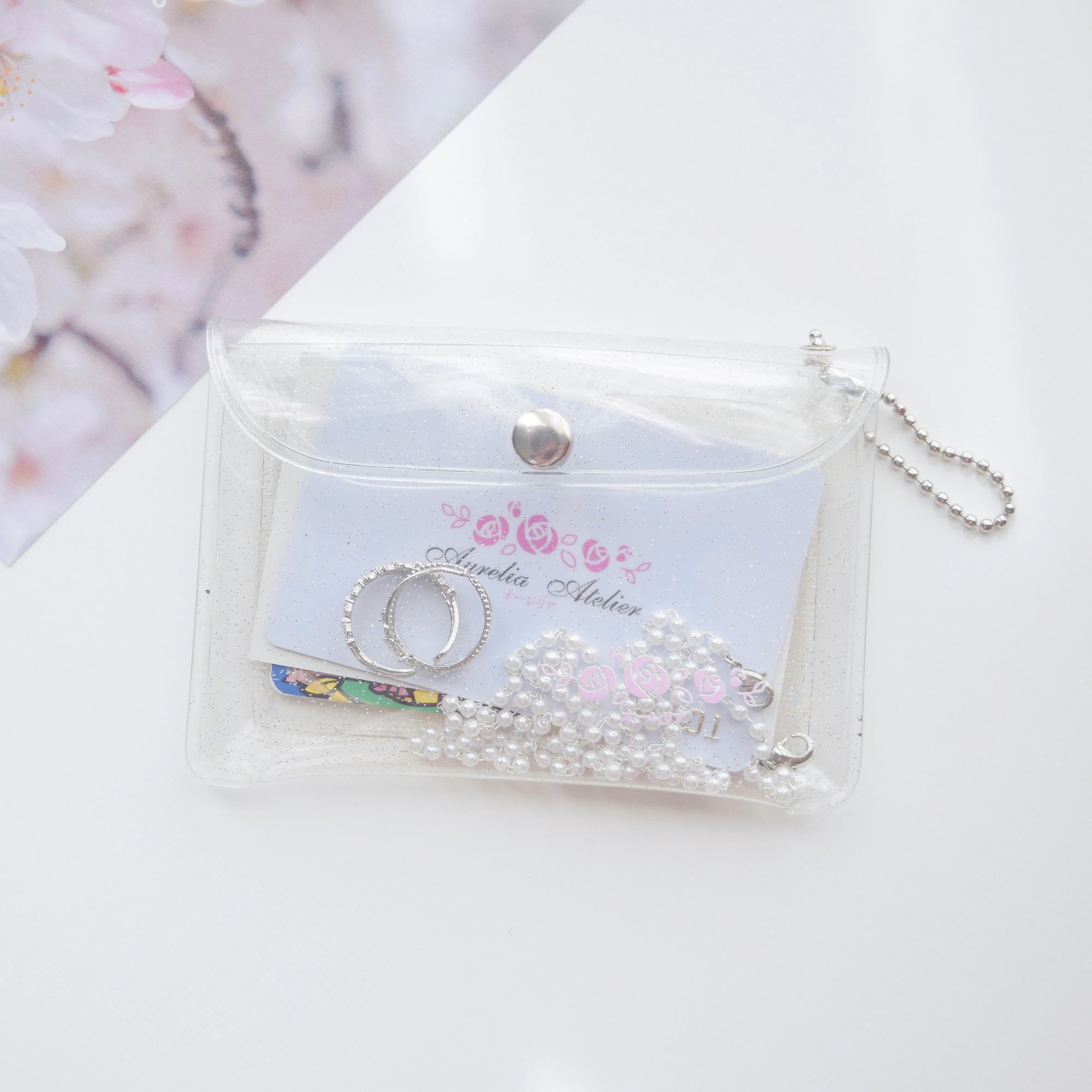 Clear Coin Card Wallet Purse