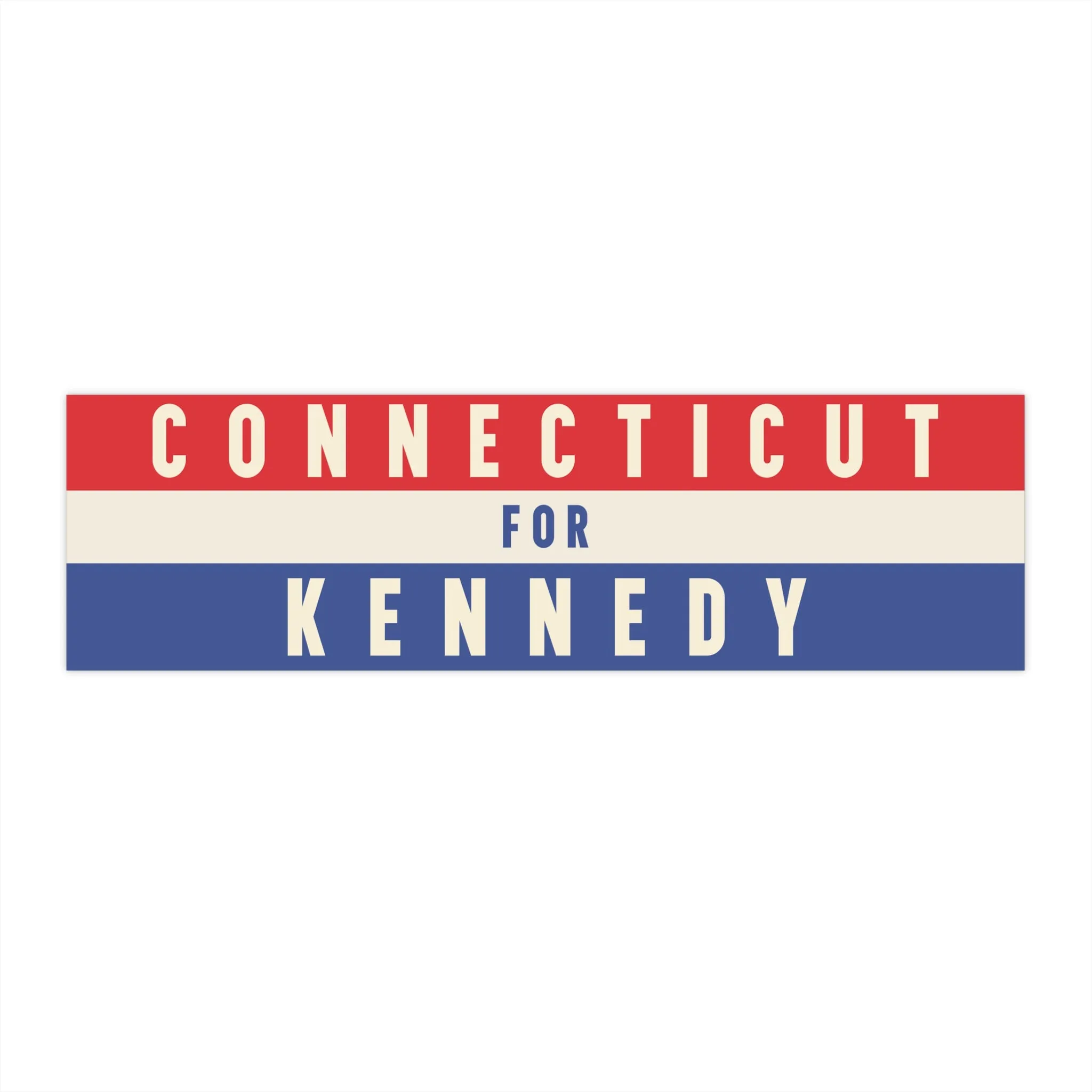 Connecticut for Kennedy Bumper Sticker