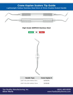 Crane Kaplan Scaler - Double Ended - Hollow Light Weight Handle