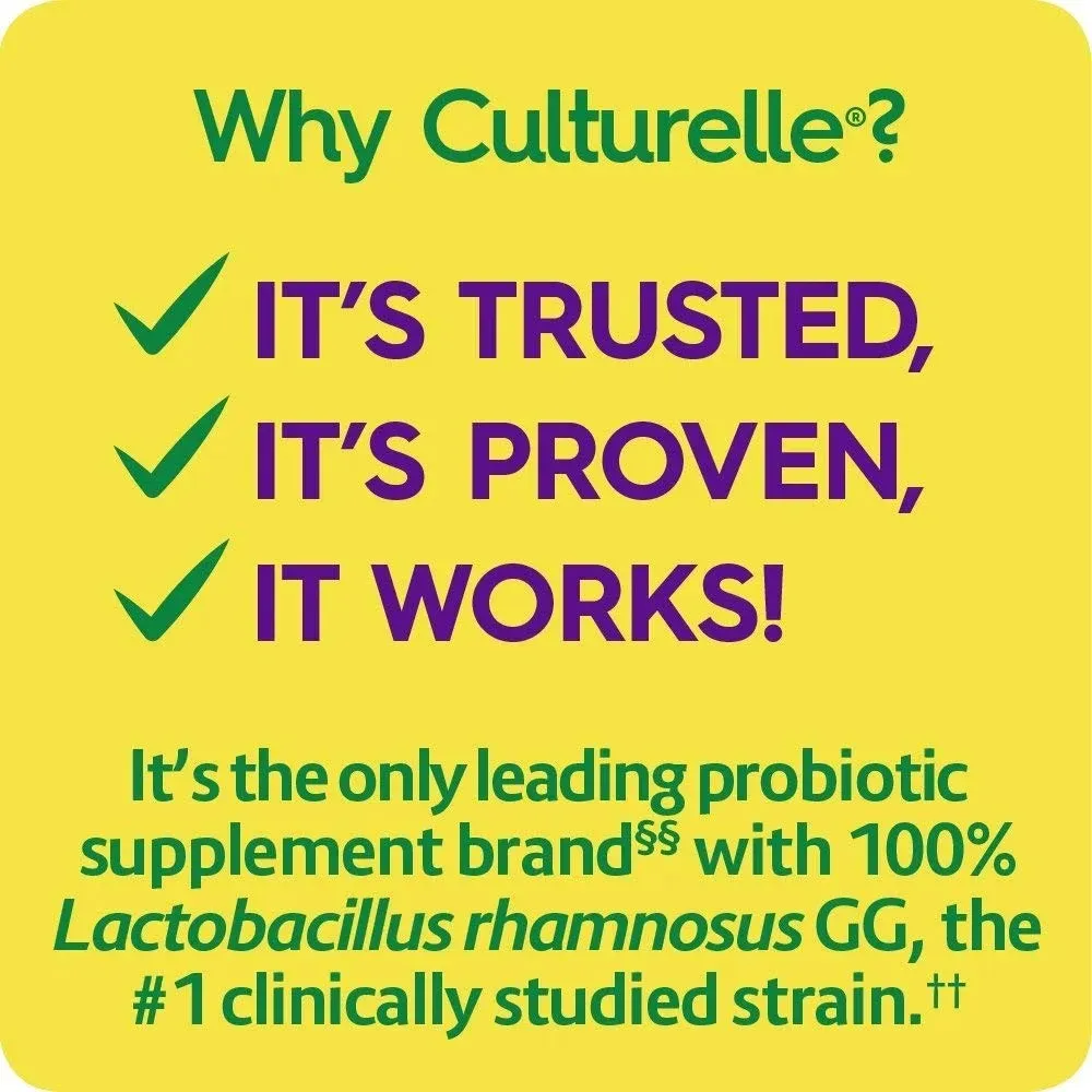 Culturelle Digestive Health Daily Probiotic Capsules For Men & Women