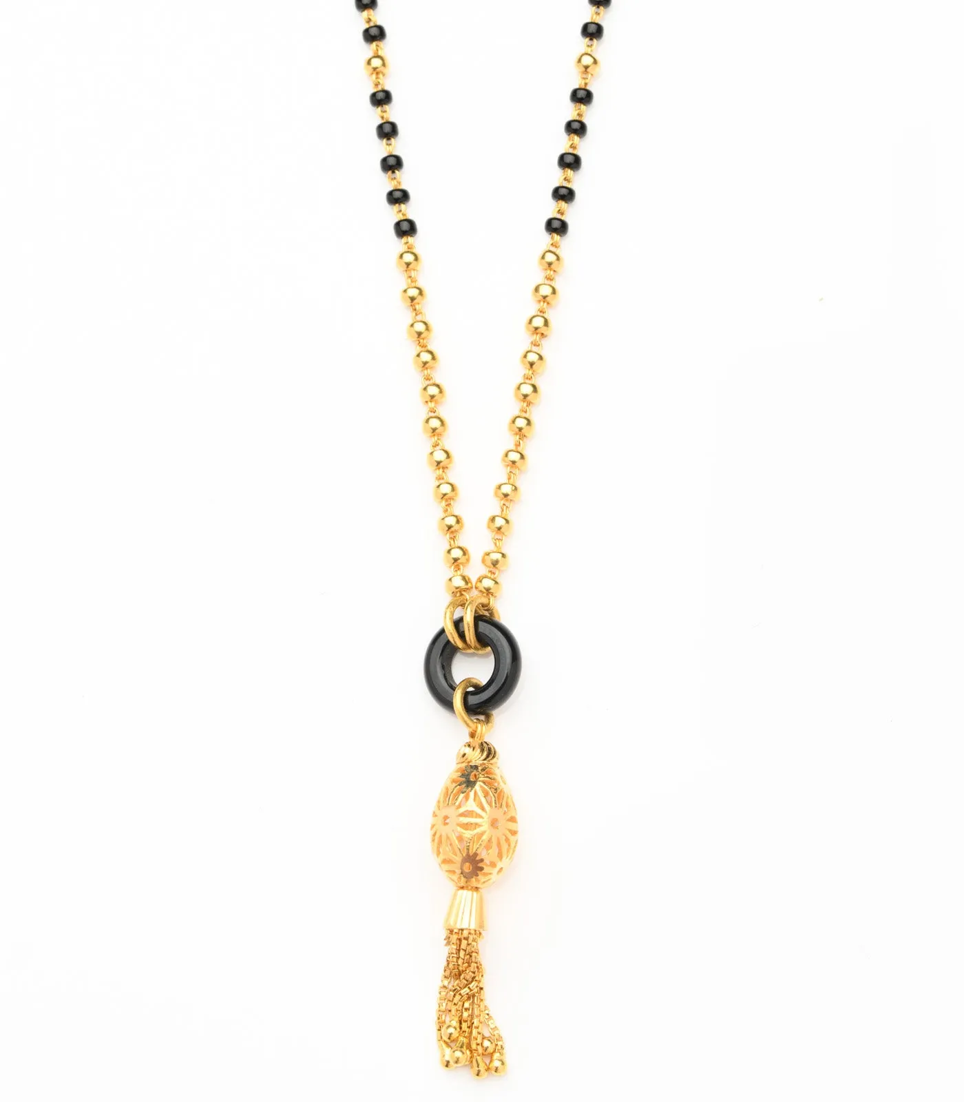 Dangling oval Mangalsutra