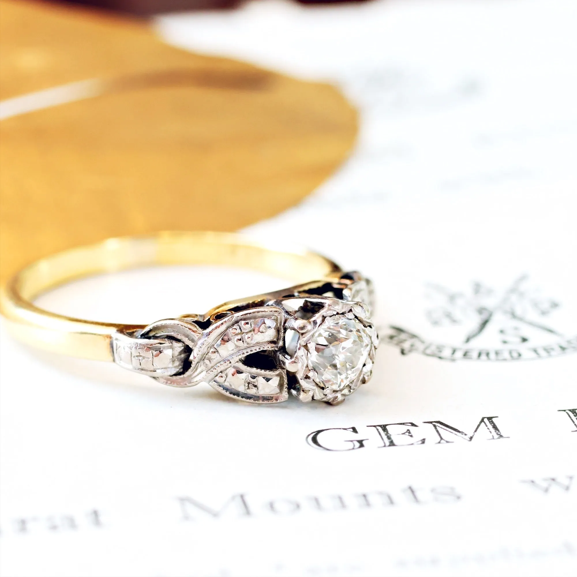 Dear Heart! Vintage Diamond Engagement Ring