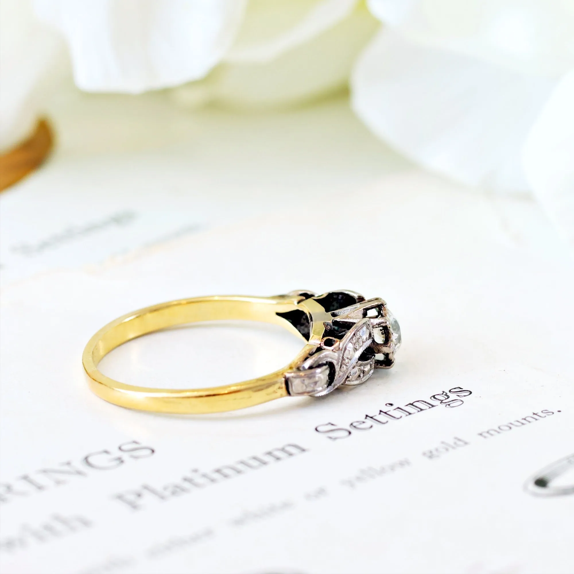 Dear Heart! Vintage Diamond Engagement Ring