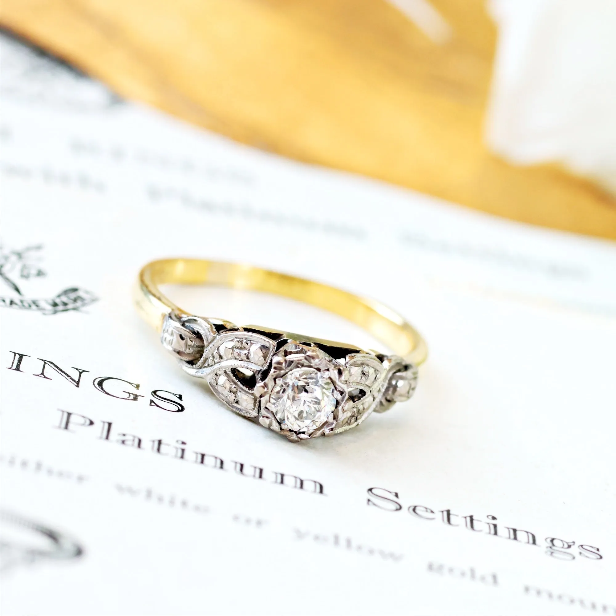 Dear Heart! Vintage Diamond Engagement Ring