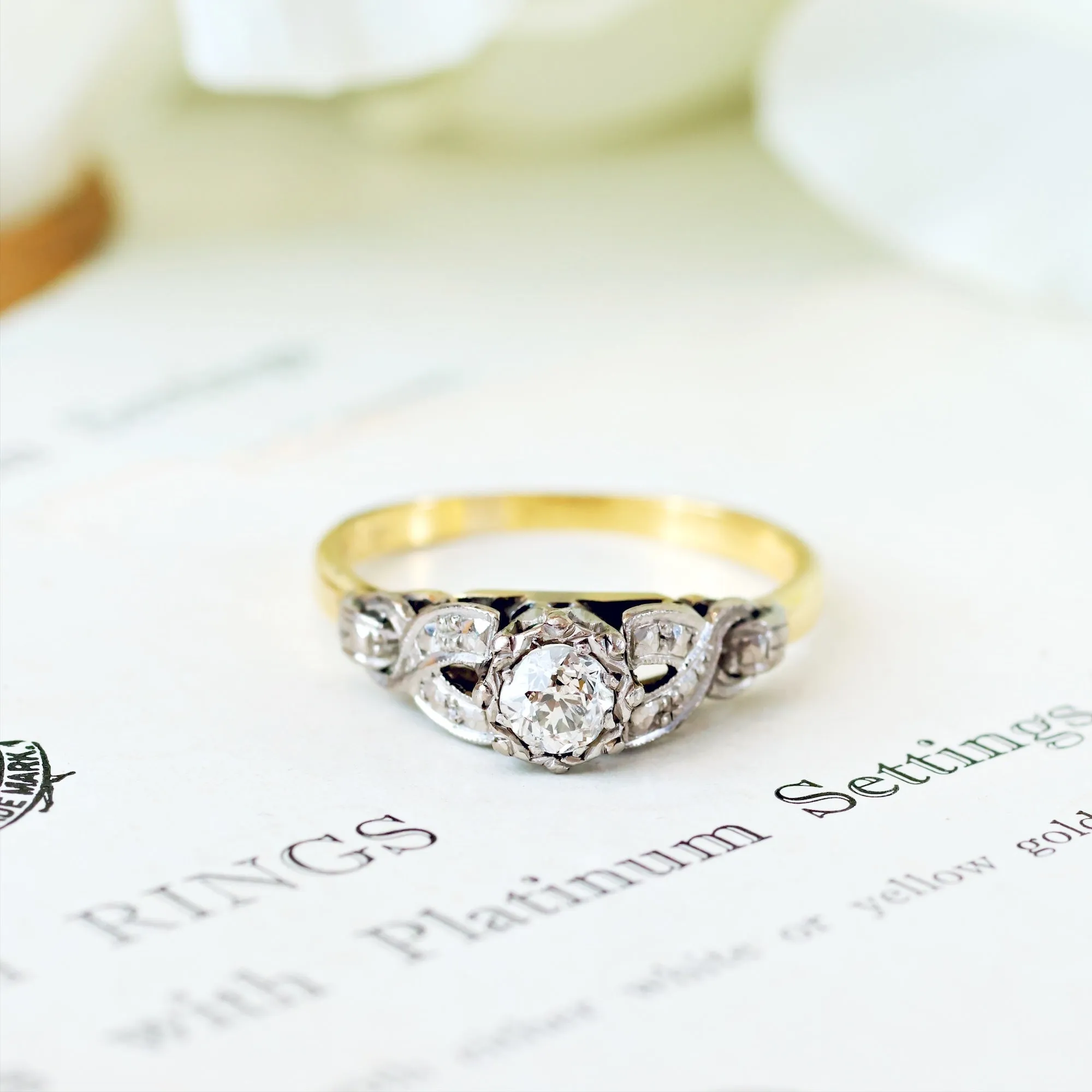 Dear Heart! Vintage Diamond Engagement Ring