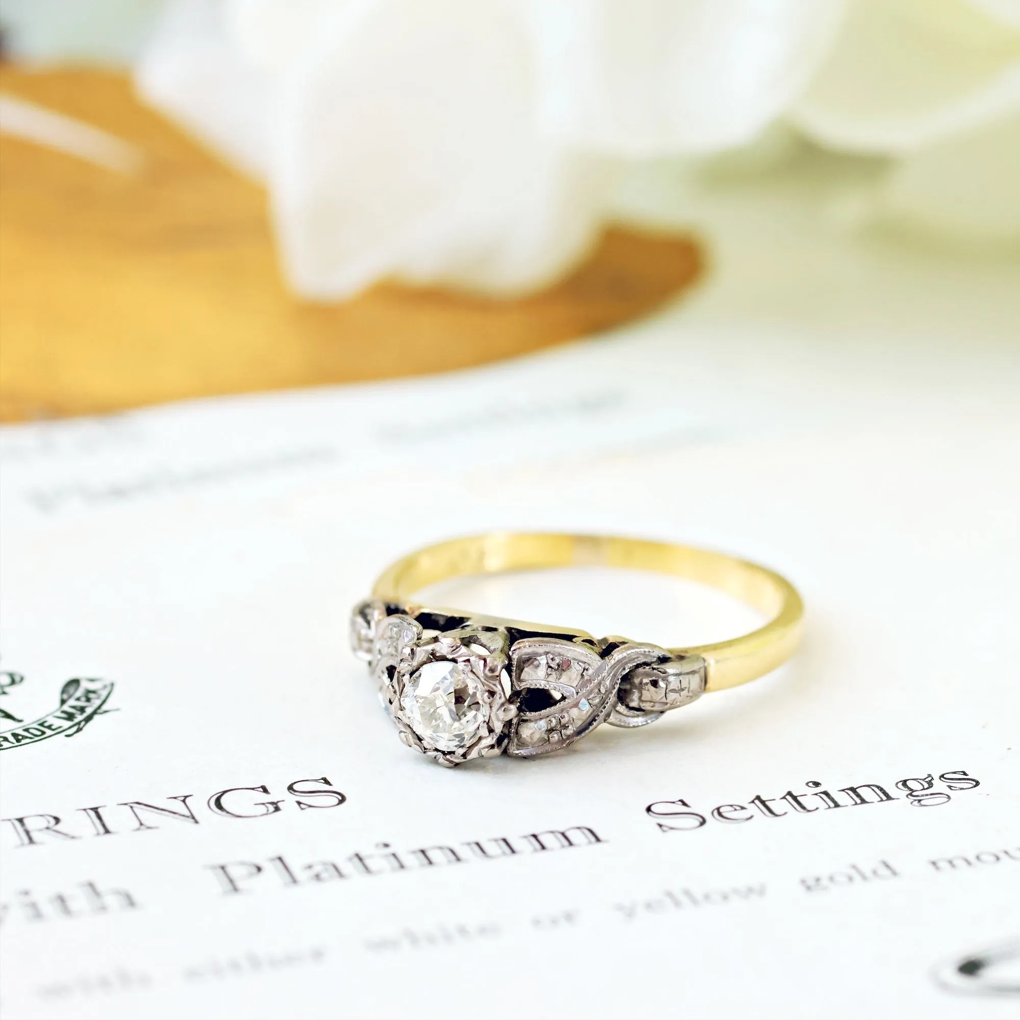 Dear Heart! Vintage Diamond Engagement Ring