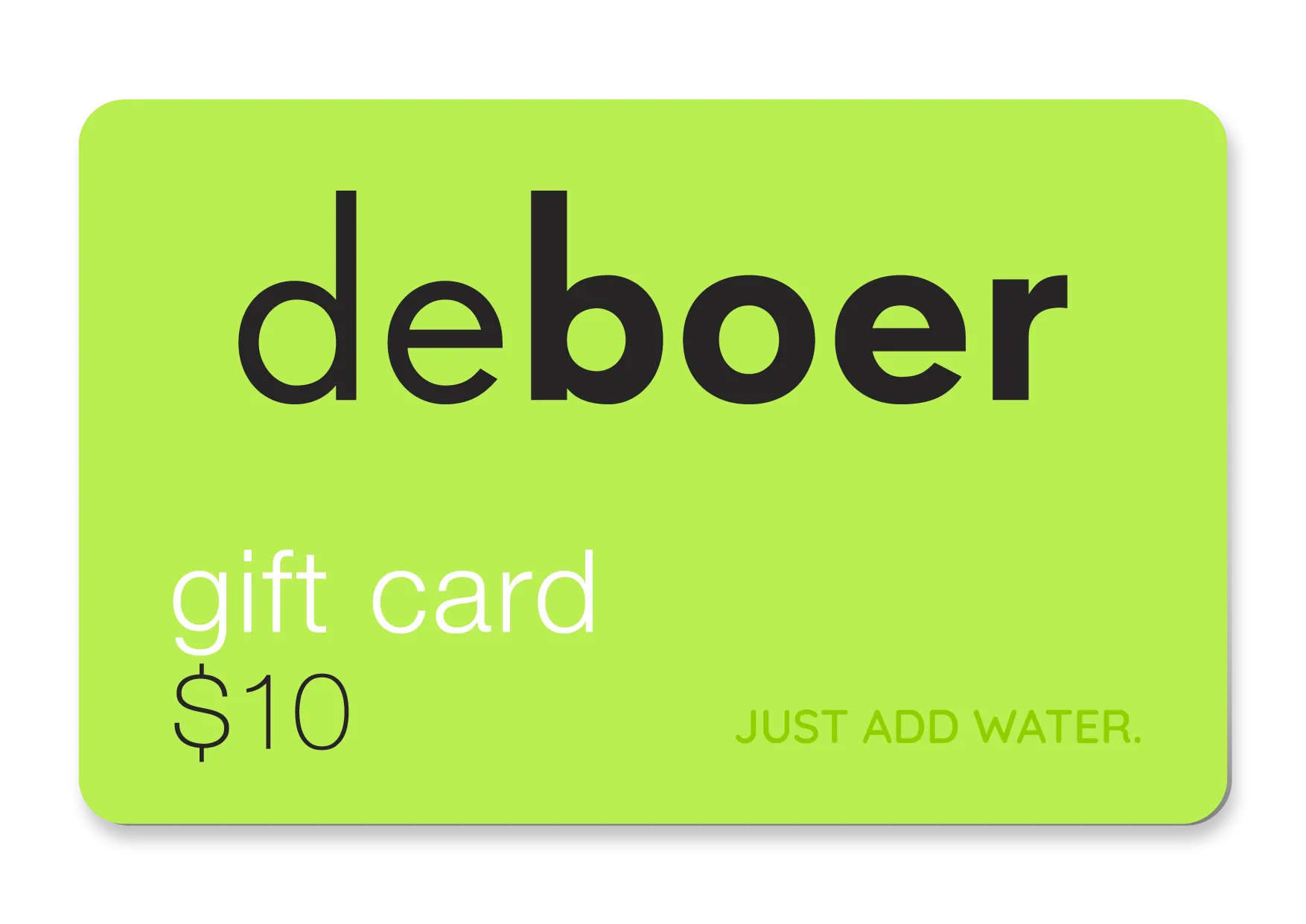 deboer gift card