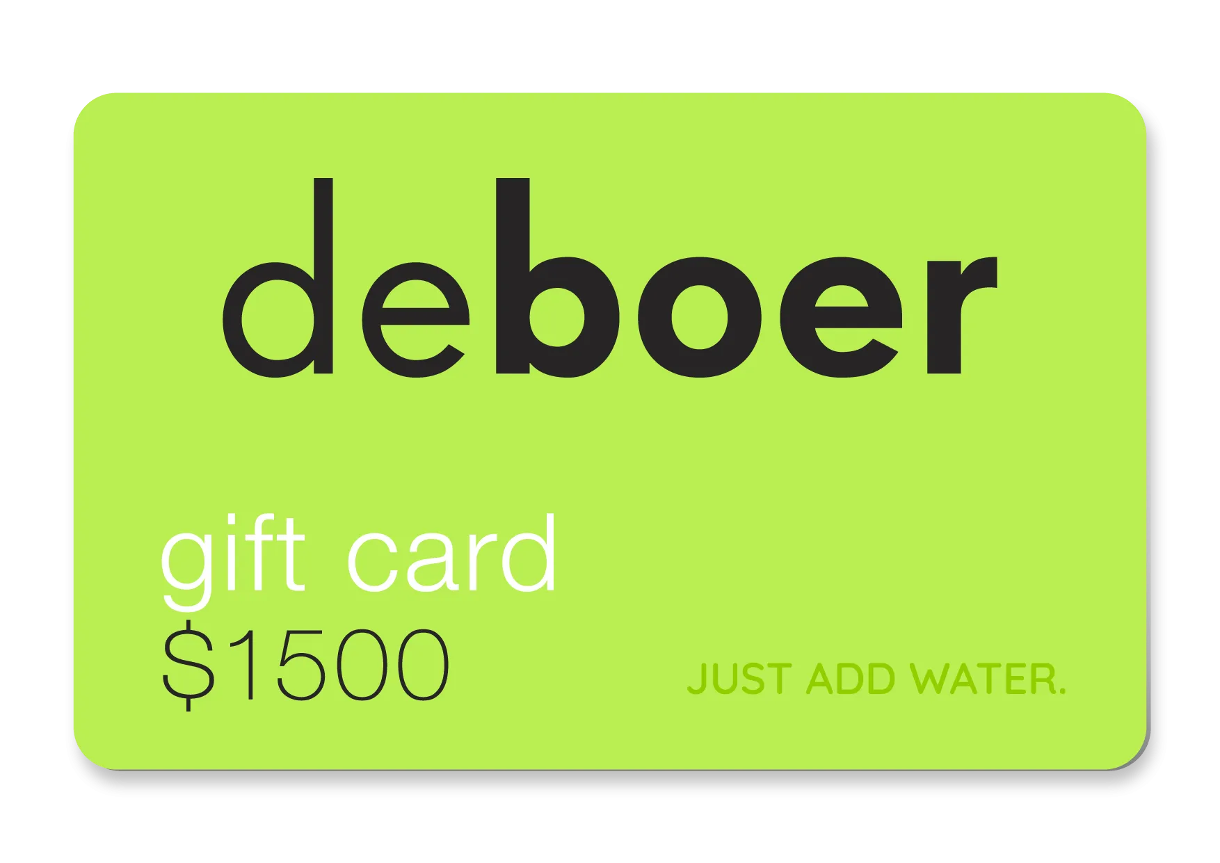 deboer gift card