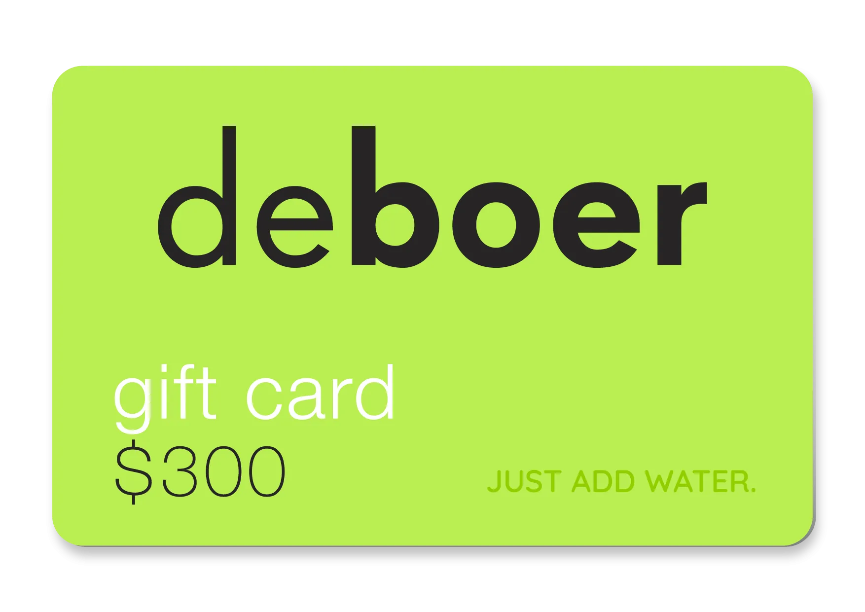 deboer gift card