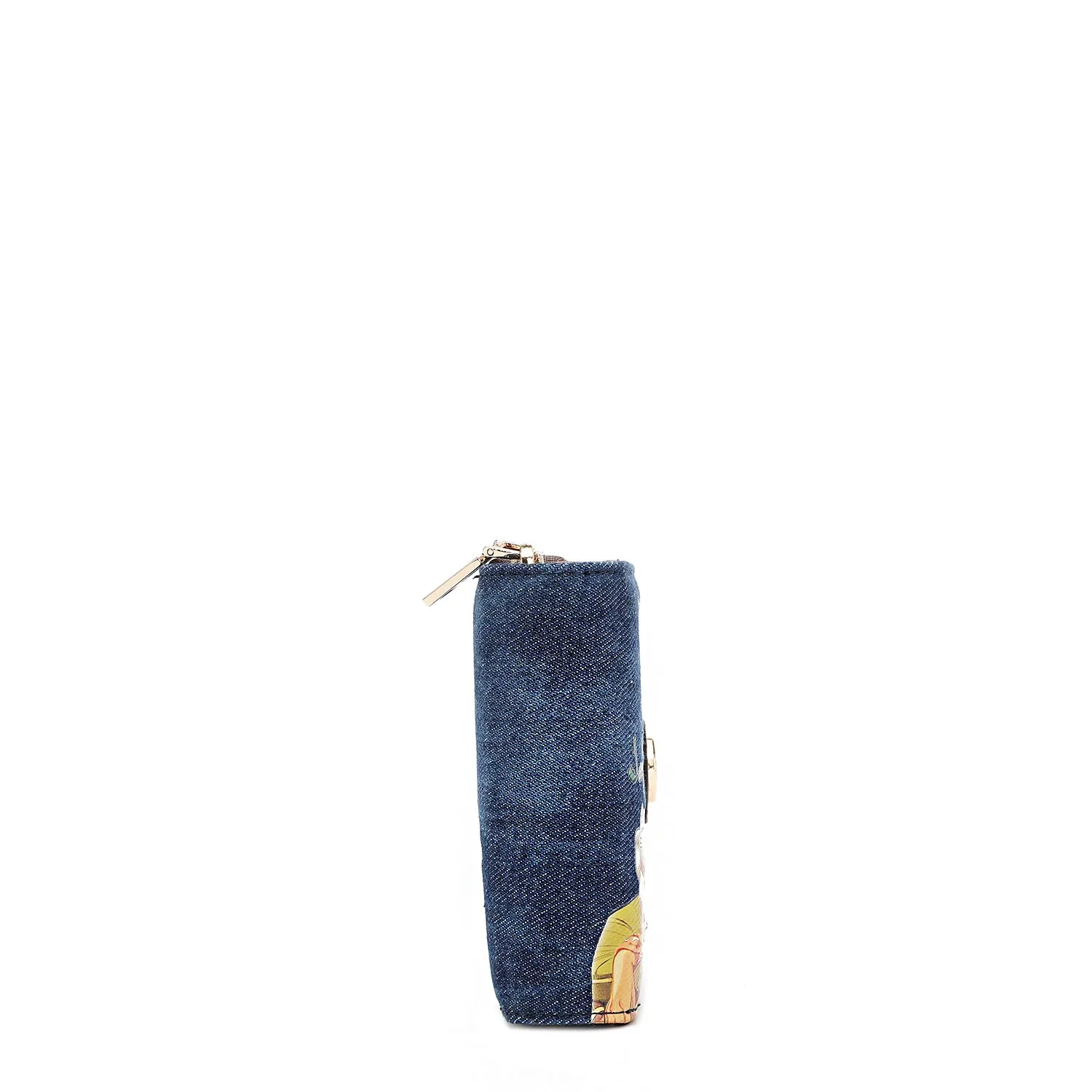 DENIM HEART BIFOLD WALLET