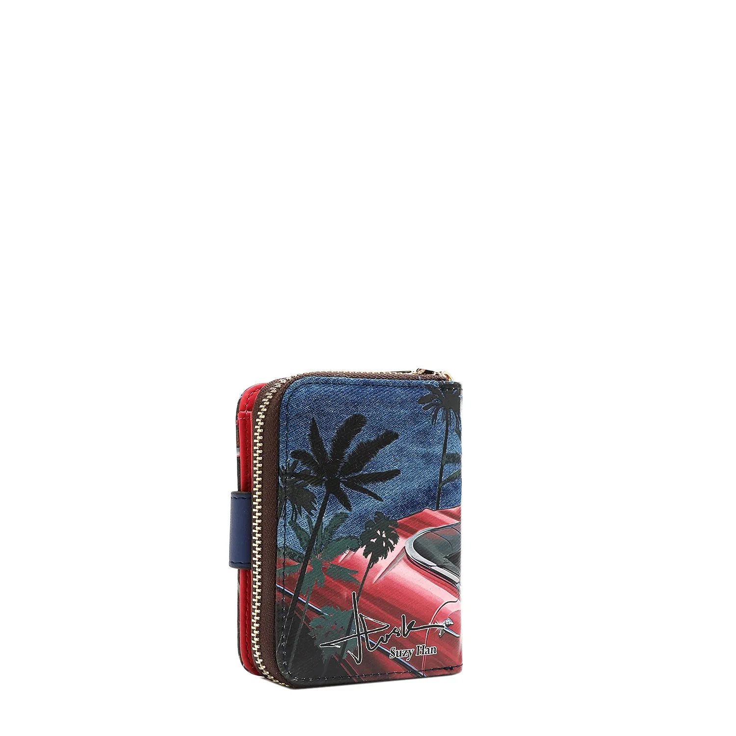 DENIM HEART BIFOLD WALLET