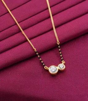 Double studs Mangalsutra