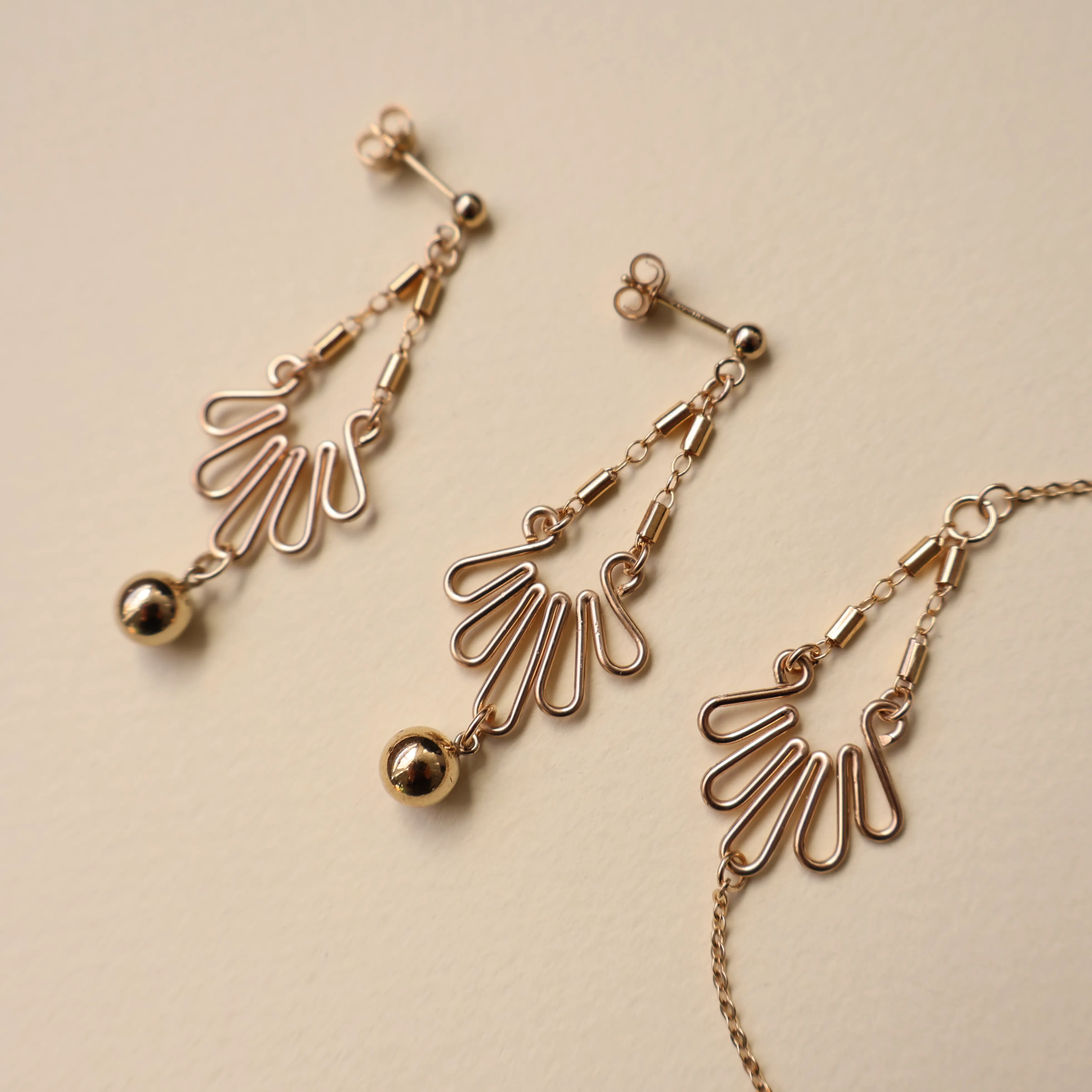 Endora Filigree Drop Earrings