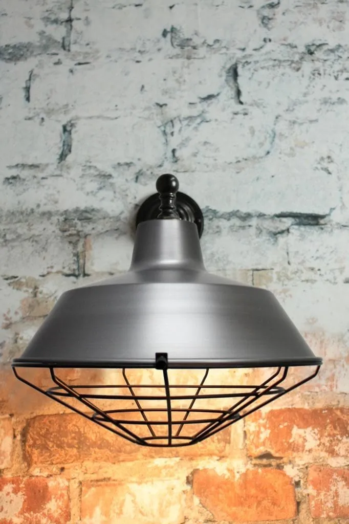 Factory Wall Light with Covers