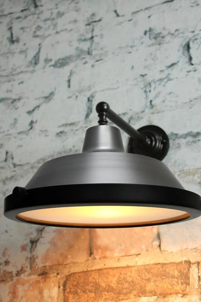 Factory Wall Light with Covers