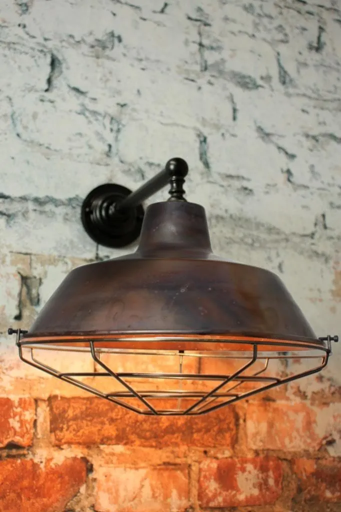 Factory Wall Light with Covers