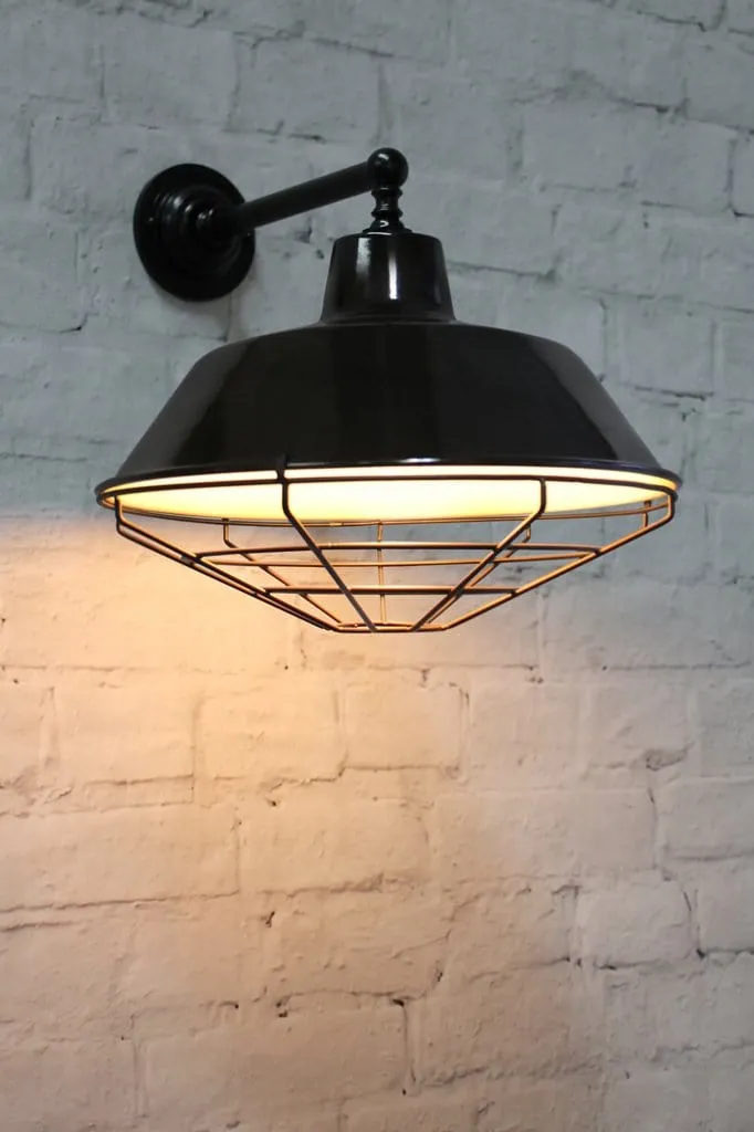 Factory Wall Light with Covers