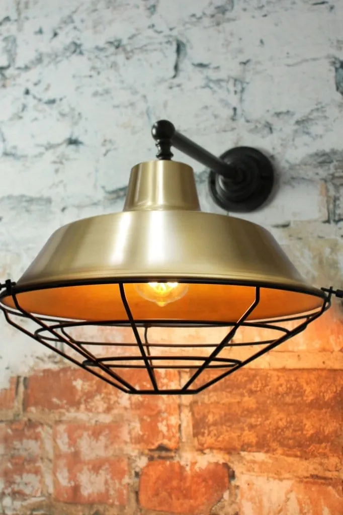 Factory Wall Light with Covers