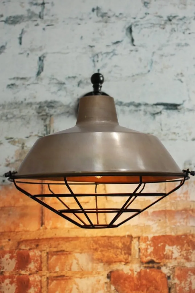 Factory Wall Light with Covers