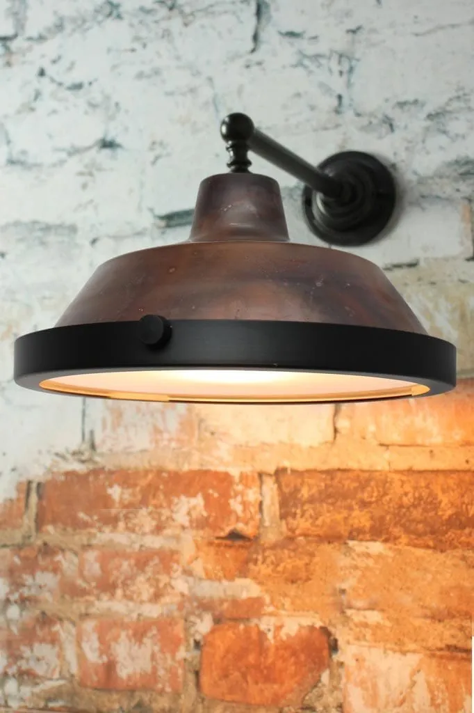 Factory Wall Light with Covers