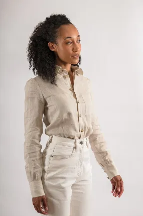 Fine Linen Shirt in Cream